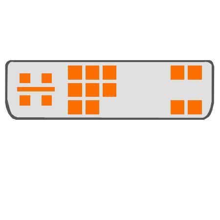 DVI-A Analog VGA (12+4+1) Billede
