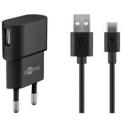 Oplader med kabel Billede