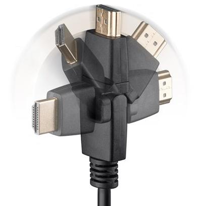 HDMI-kabel kan drejes Billede