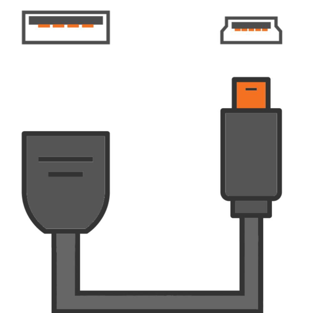 Mini USB-forlængerkabel til navigation Billede