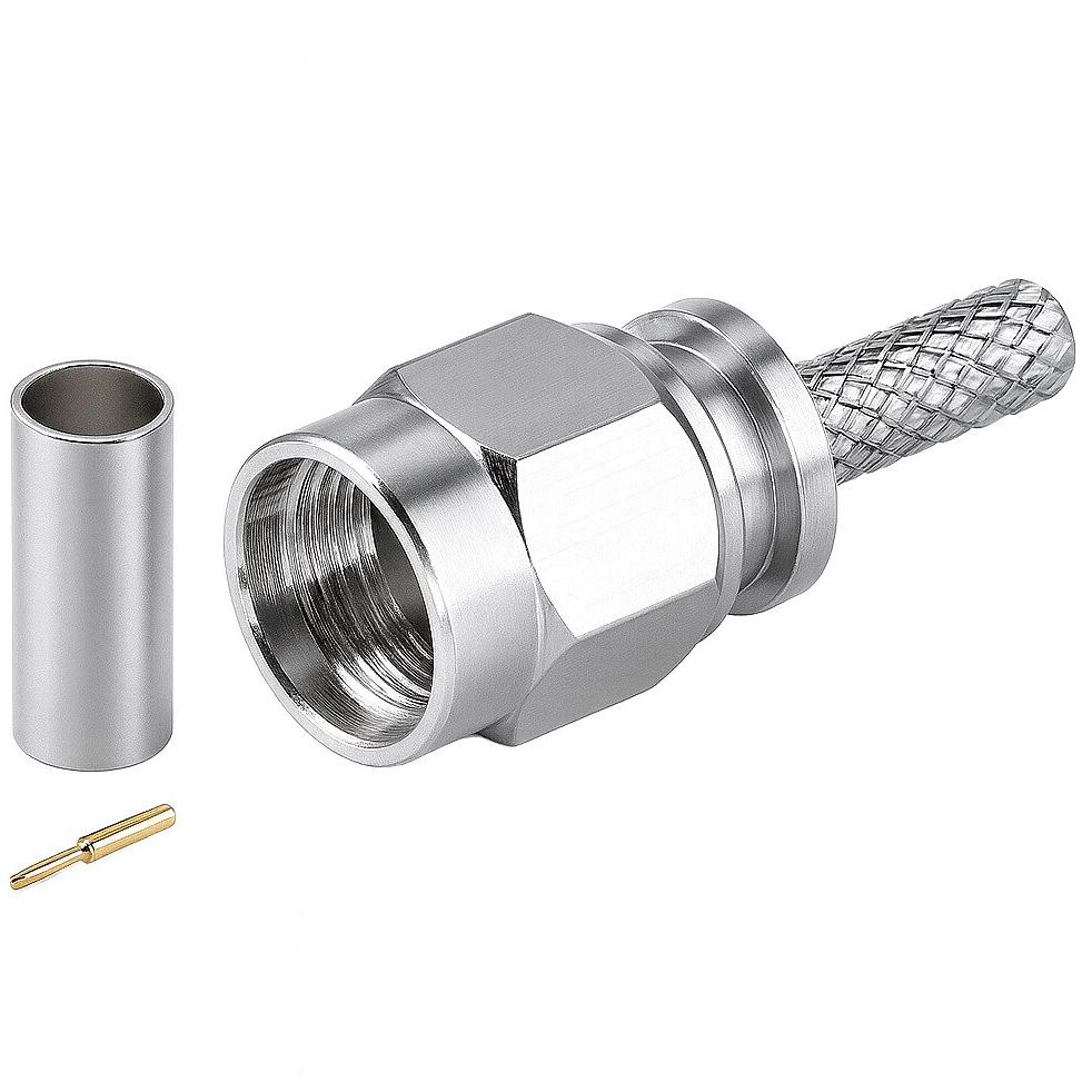 SMA-stik RG-174U 50 Ohm crimpstik han