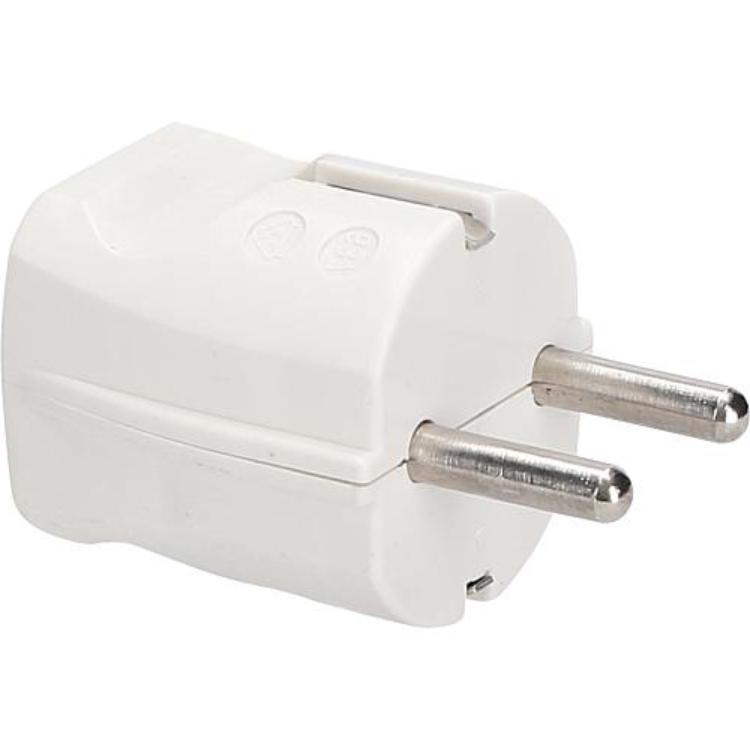 Schuko sikkerhedsstik - hvid