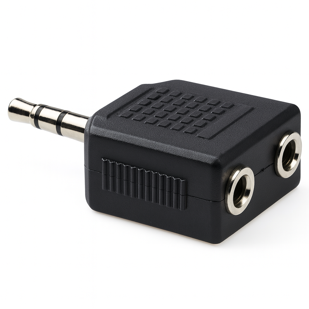 Jack-splitter - 3,5 mm stereo