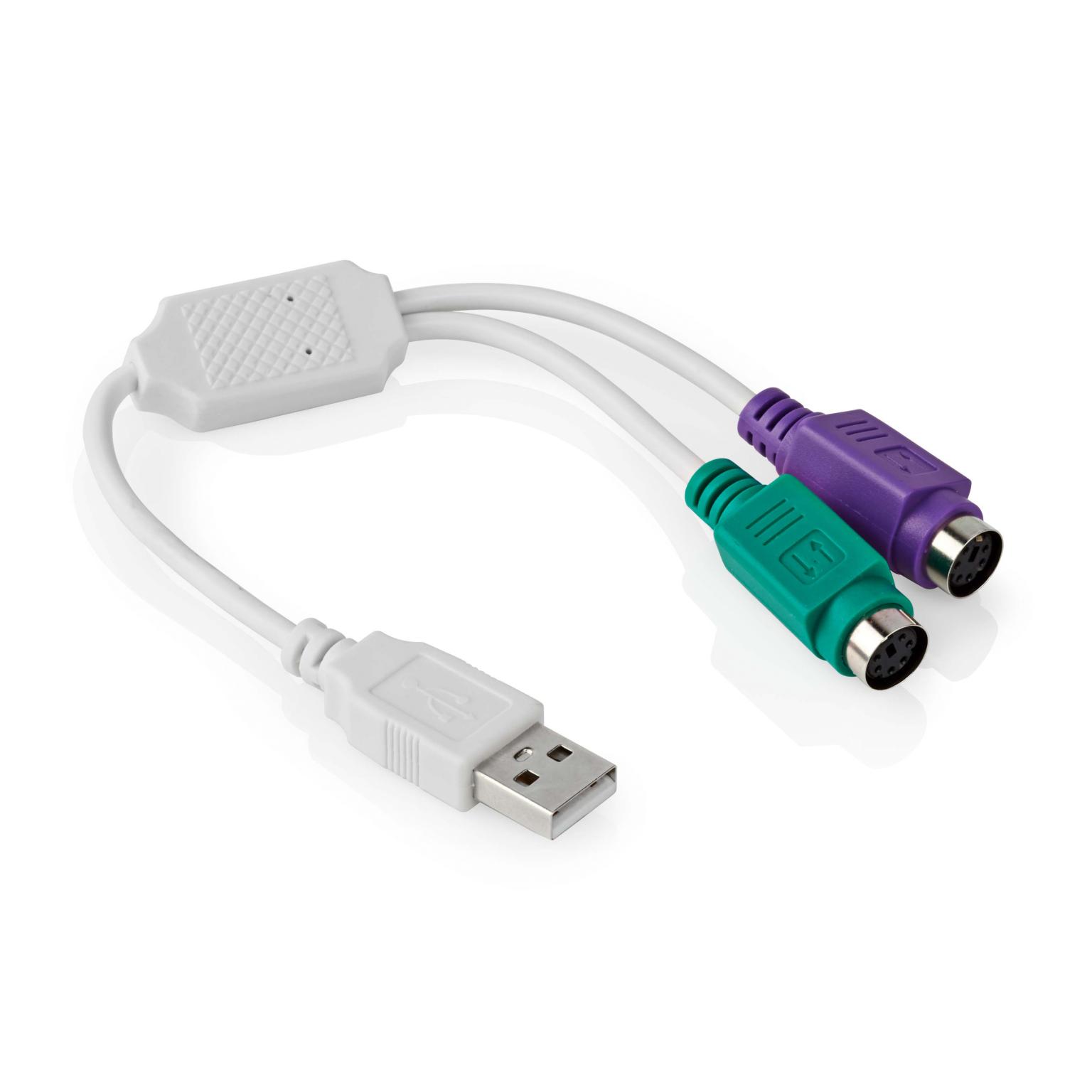 USB-adapter til PS/2-konverter - Allteq