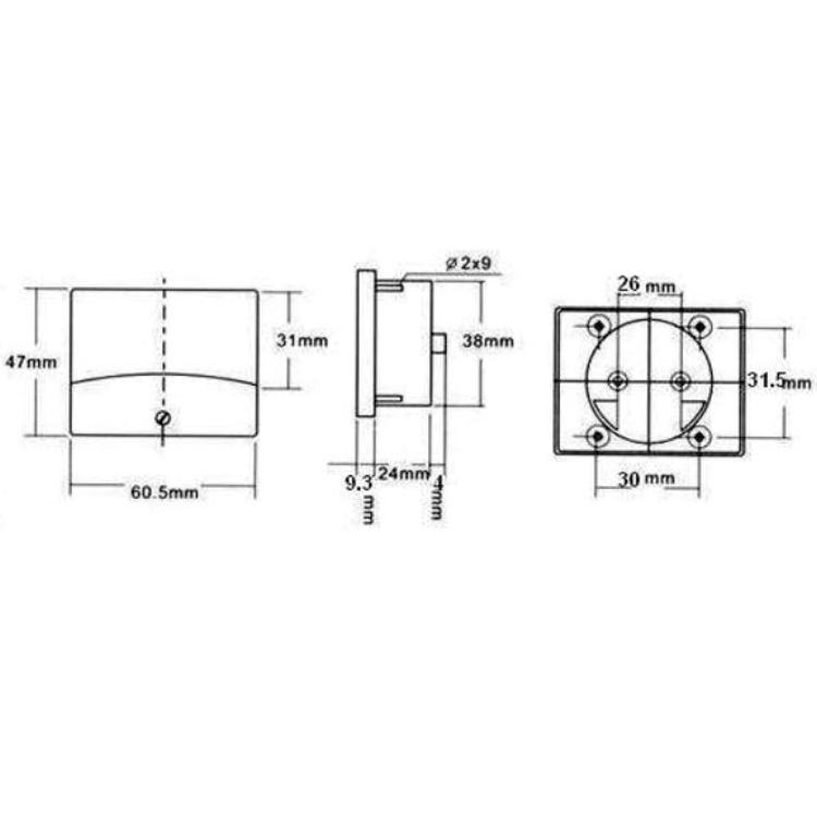 Analogt panelmeter - HQ Products