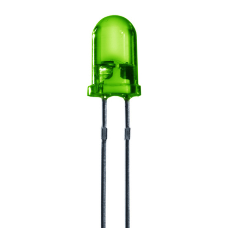 STANDARD LED 3 mm GRØN DIFFUUS