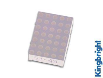 DOT MATRIX DISPLAY 30 mm fælles ANODE HYPER rød - Kingbright