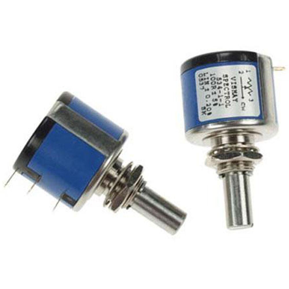 Præcisions potentiometer 10 omdrejninger med metalhus 100E