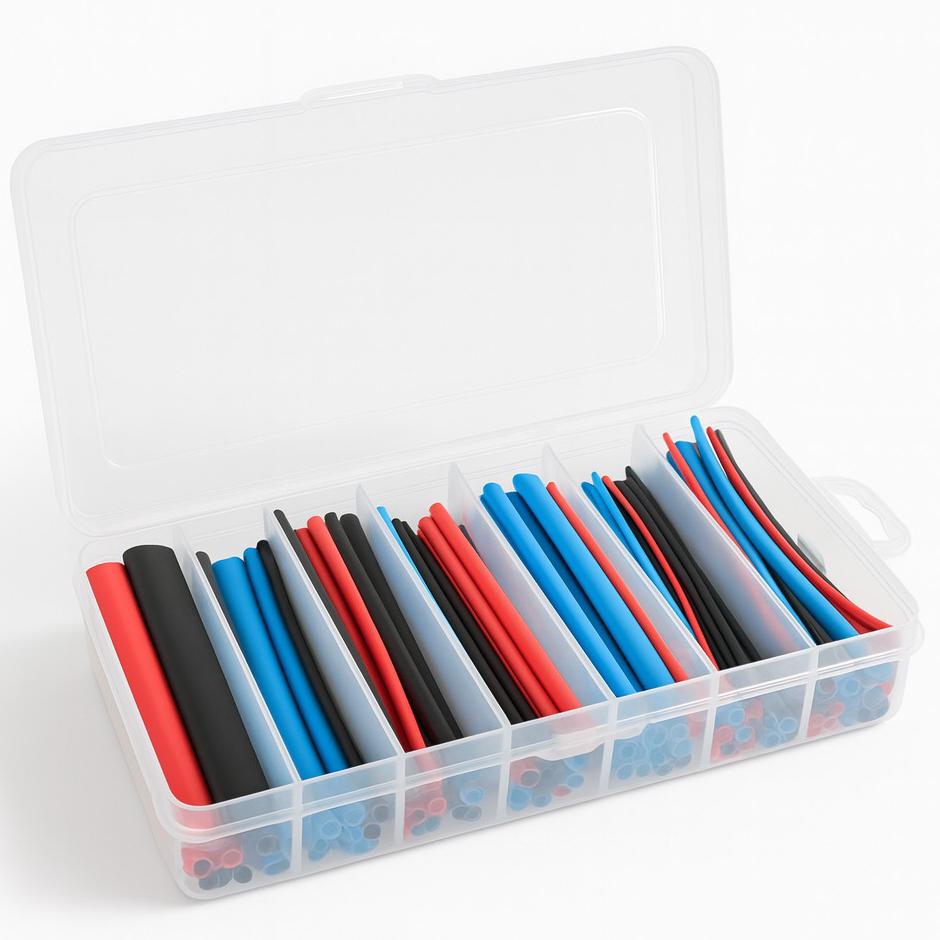 Sortiment af krympeslanger - 170 stk. - HQ Products