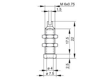 LIGHT METAL 4 mm BUS / INSERTED MESSING (BU 10A)