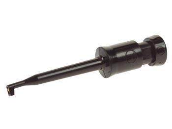 MINIATURE KLEMTESTPEN MED LODDETILSLUTNING (VENTIL 2) - SORT