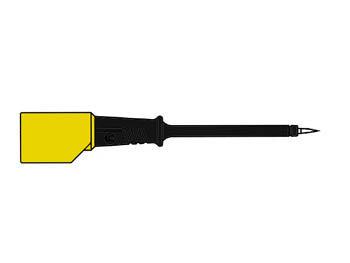 KONTAKTPROTEGERET TESTSPROBE 4 mm MED SPIDS AF RUSTFRIT STÅL / B
