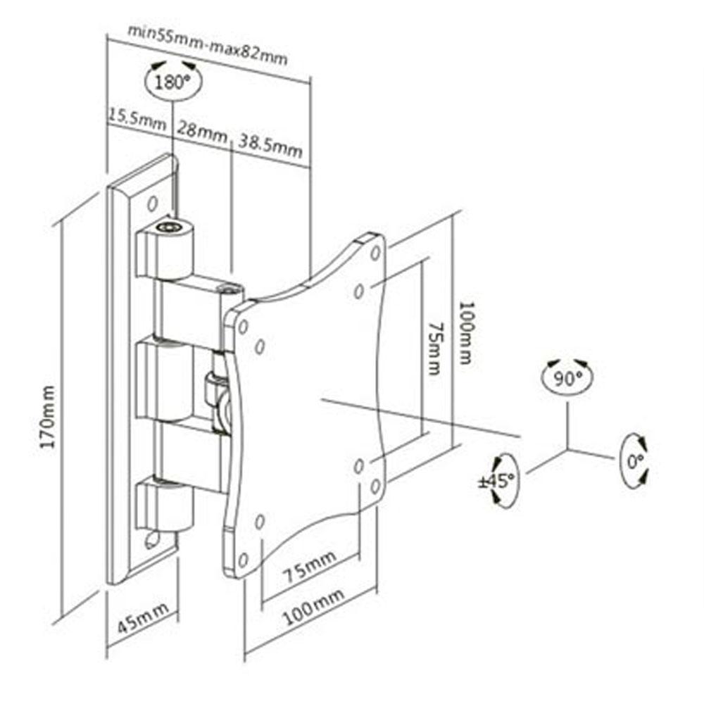 TV-beslag 13 - 27 tommer - Velleman