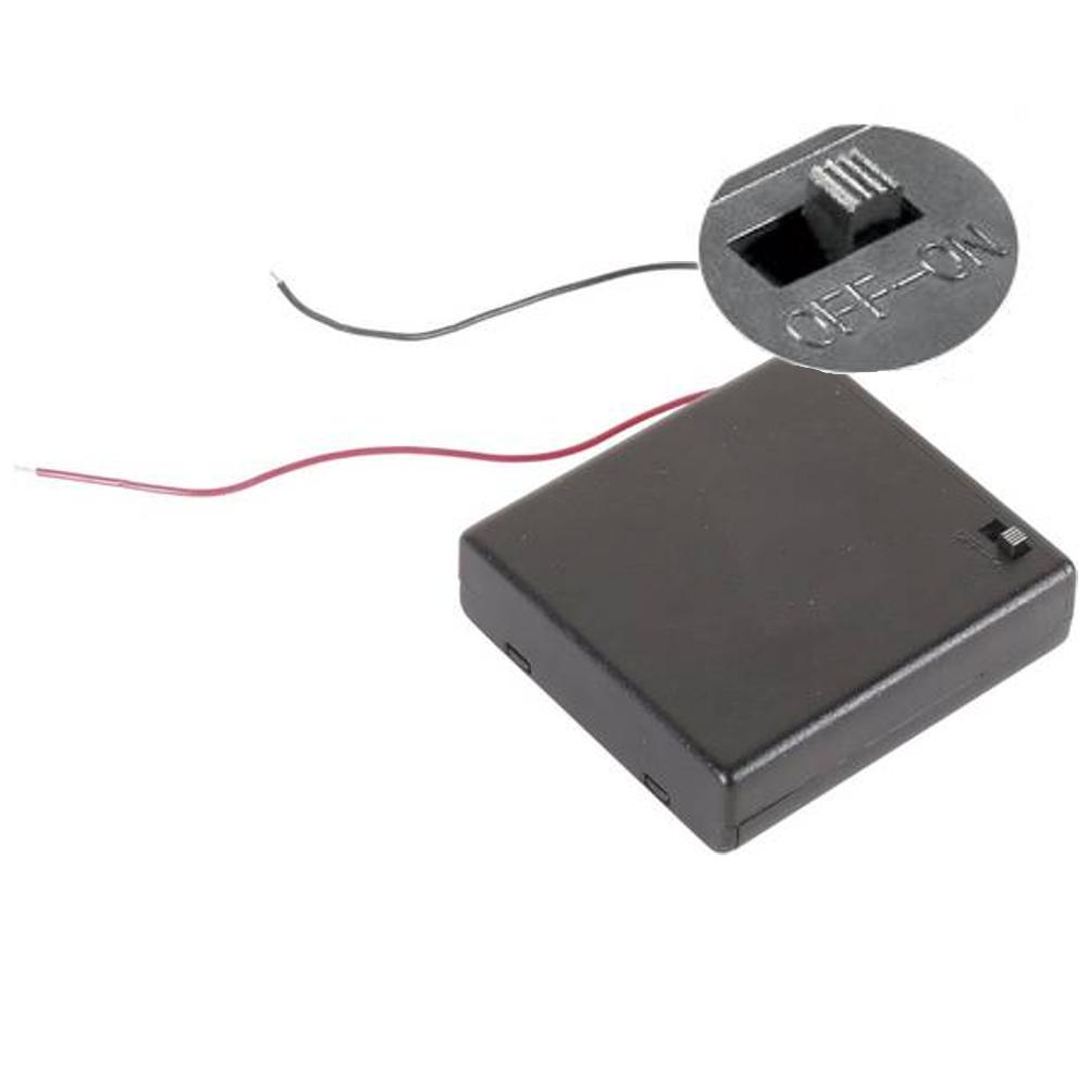 4x AA-batteriholder
