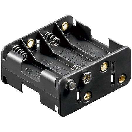 AA-batteriholder - Goobay