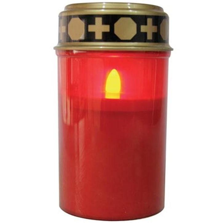 Lyskæde - led-julelys indendørs og udendørs - 1 lys - 1x C-batteri - 12 cm - varm hvid