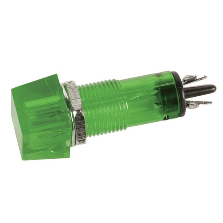 QUICK SIGNAALLAMP 11,5 x 11,5 mm 12V GRØN
