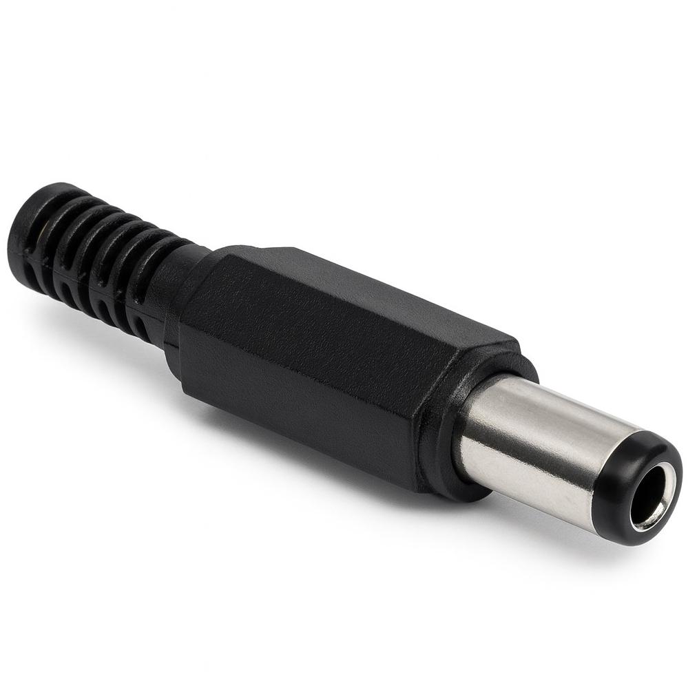 DC Stik Han - Sort - 5.5 x 2.1 mm
