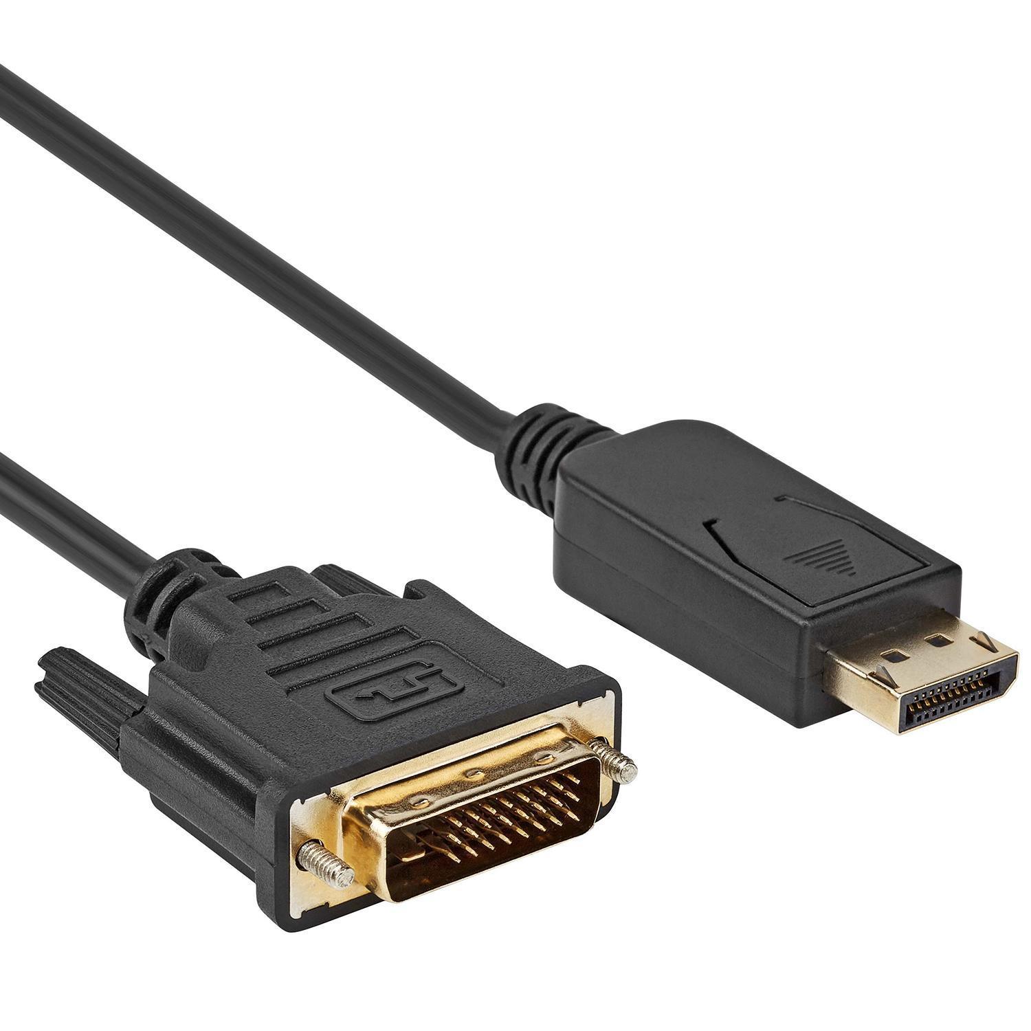 DisplayPort til DVI-kabel - Allteq
