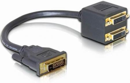 Delock DVI 24+1 til 2x DVI 24+1 - Delock