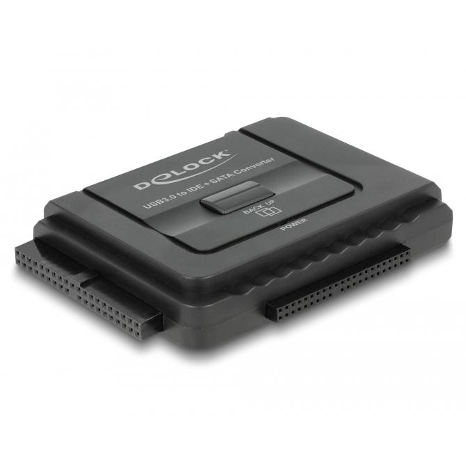Delock Konverter USB 3.0 til SATA 6 Gb/s / IDE 40 Pin / IDE 44 Pin med backup