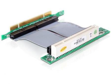 PCI Riser Kort 32bit/5V m.kabel 7cm - Delock