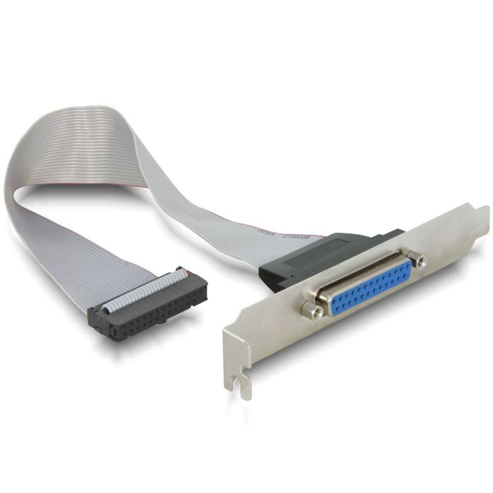 Beslagplade Parallelport 25-polet/26p int. - Delock