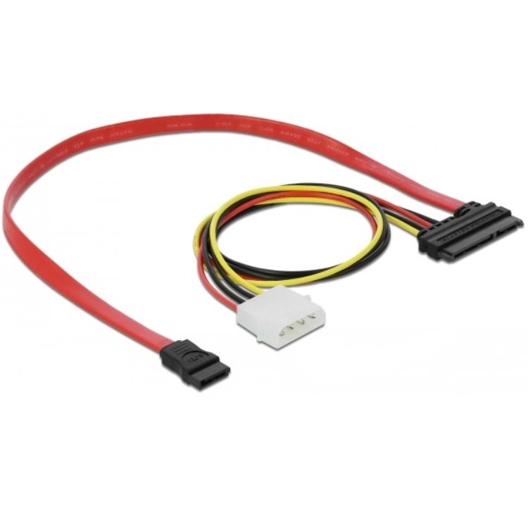 Molex til SATA Y strømkabel - Delock