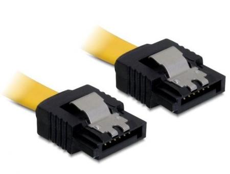 SATA-kabel 70cm gul ge/ge Metal - Delock