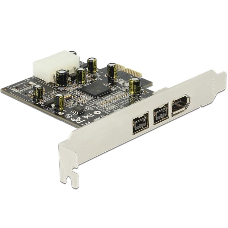 PCI Express-kort - 2x Firewire 800 + Firewire 400 - Delock