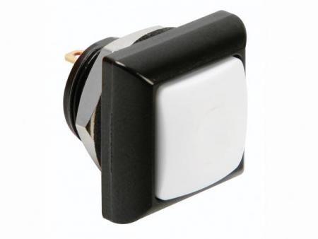 FIRKANTER METALDYKKEAFBRYDER MED HVID Hætte 1P SPST OFF (ON) - HQ Products