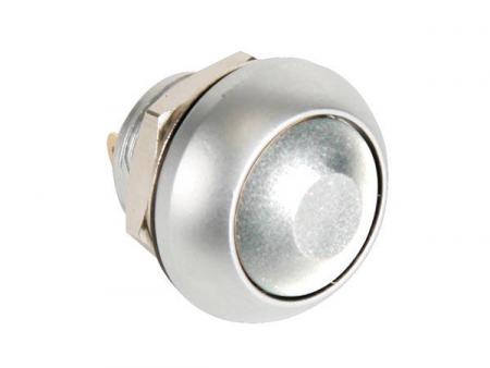 RUND METALKNAPPESKIFTER MED HVIT Hætte 1P SPST OFF (ON) - HQ Products
