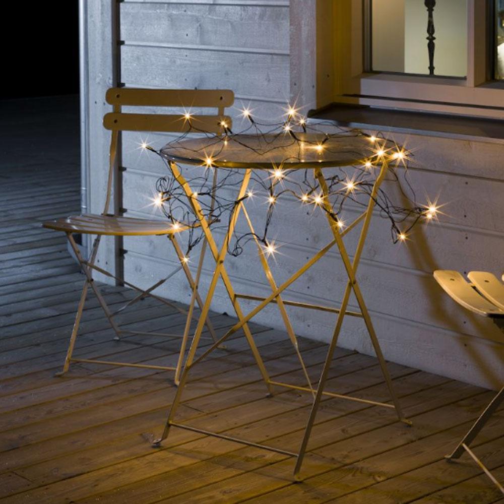 Net lighting - led-julelys udendørs og indendørs - 32 lys - 1 x 1 meter - ekstra varm hvid