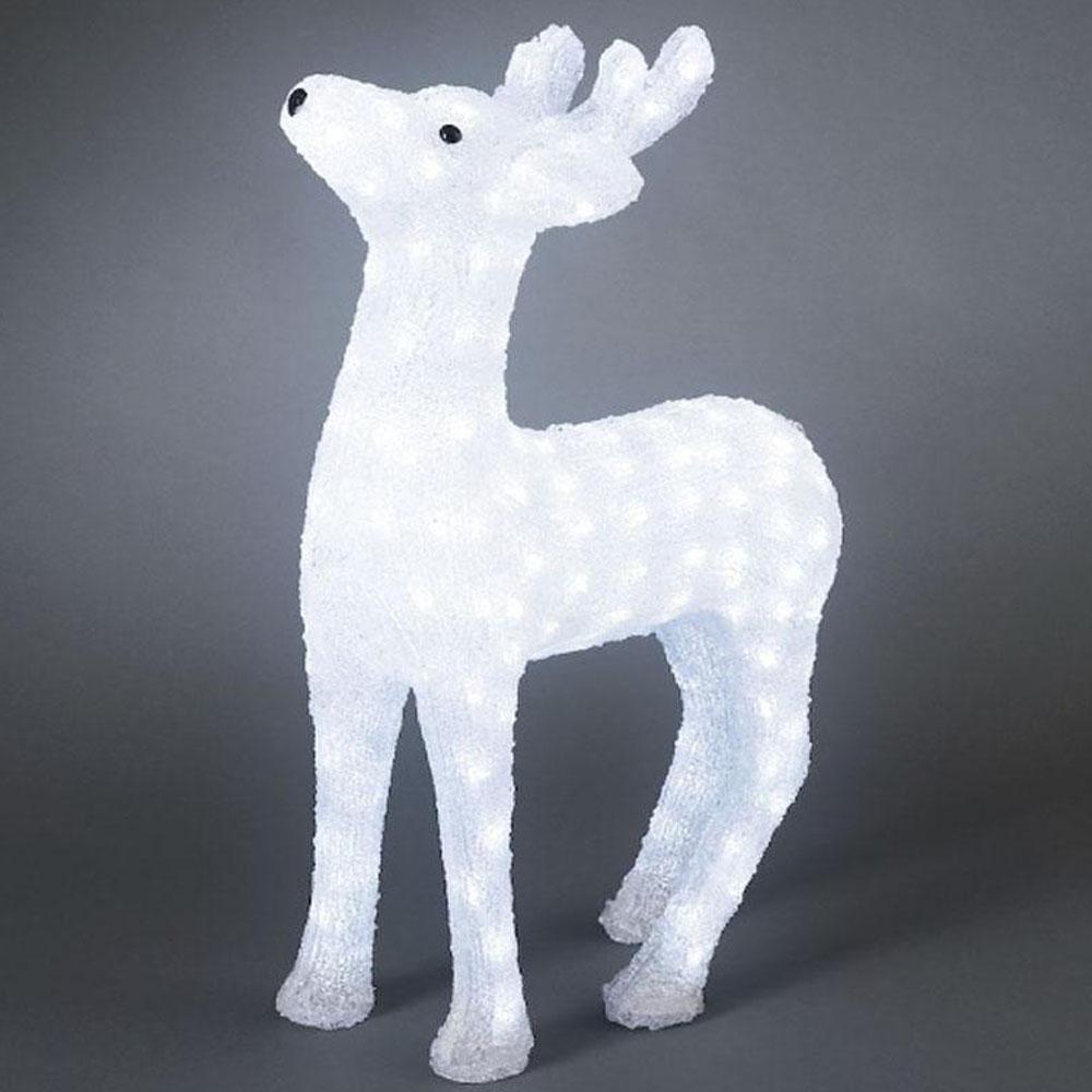 Rensdyr - led-julelys udendørs og indendørs - 176 lys - 39 x 60 cm - kold hvid
