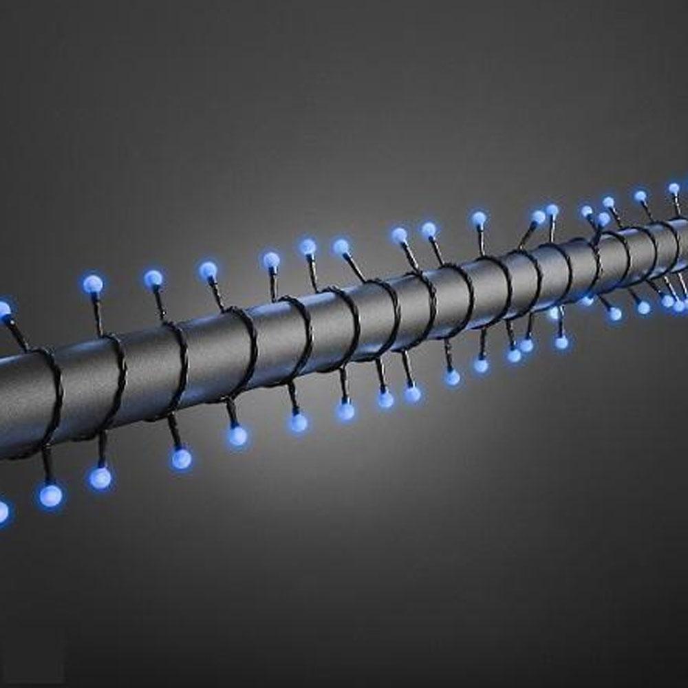Cluster lighting - led-julelys udendørs og indendørs - 80 lys - 6,32 meter - blå