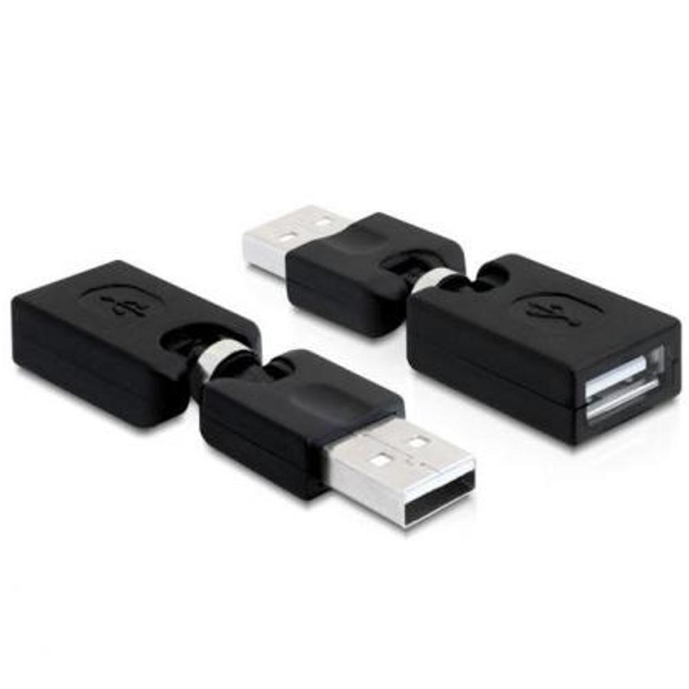 Adapter USB 2,0 A Stik > Hun Rotation Delock - Delock