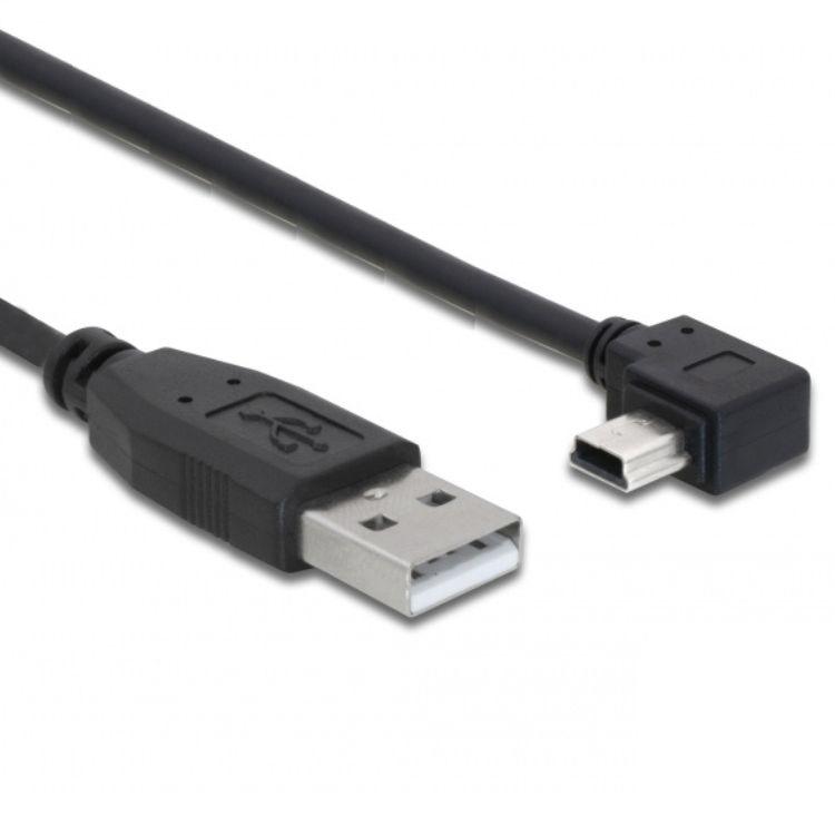 Mini USB 2.0 Kabel Opviklet