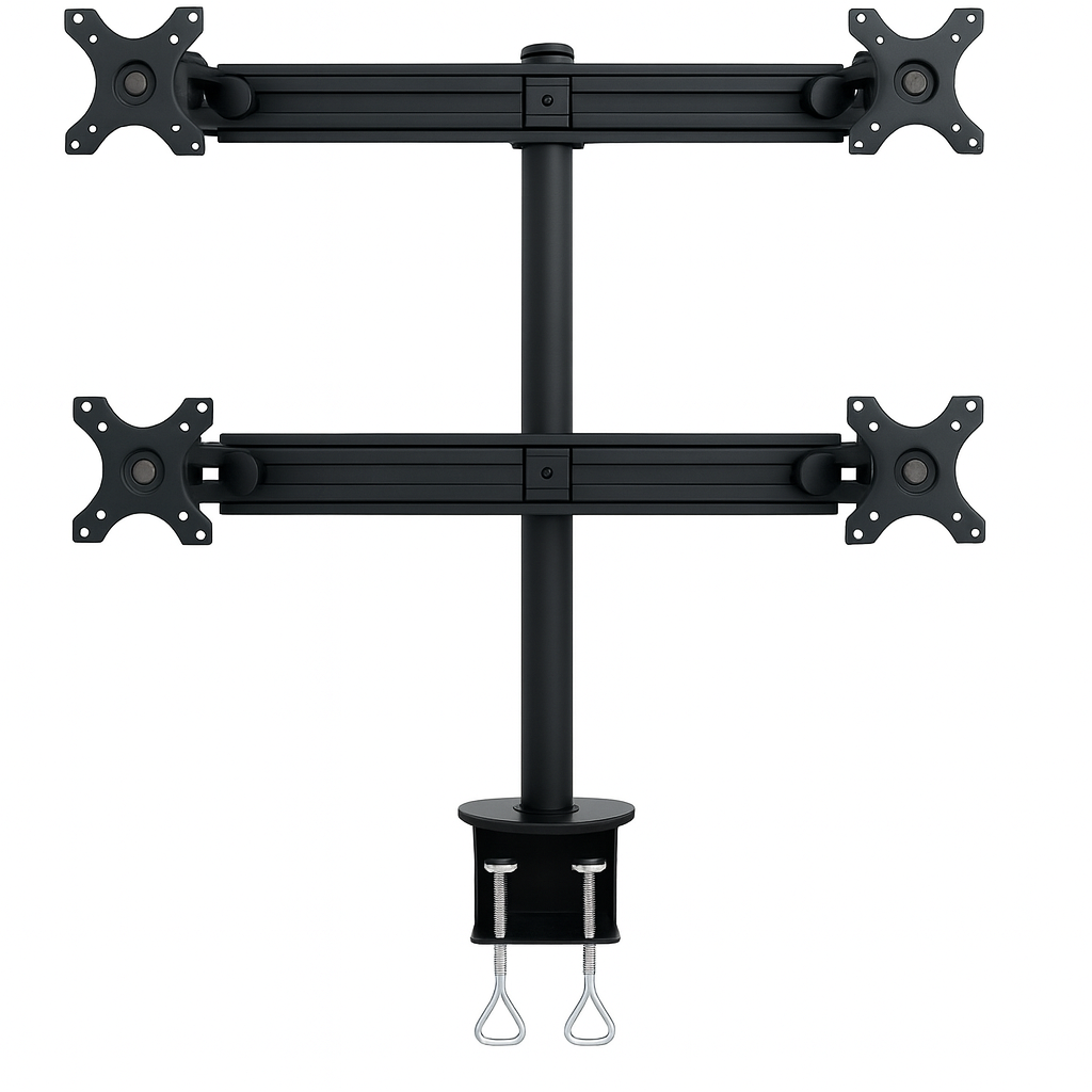 Monitorbeslag skrivebord - 4 skærme - Neomounts by Newstar