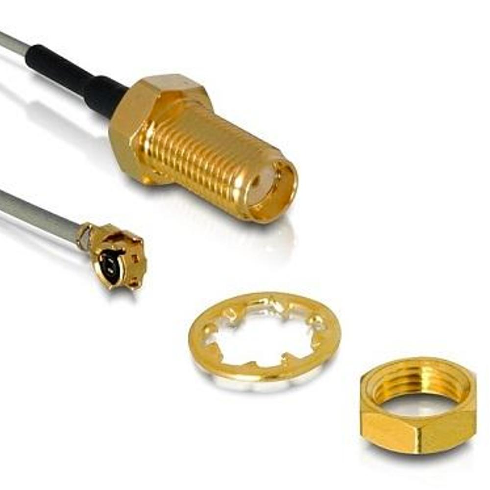 I-PEX til SMA adapterkabel - RG-174U - Delock