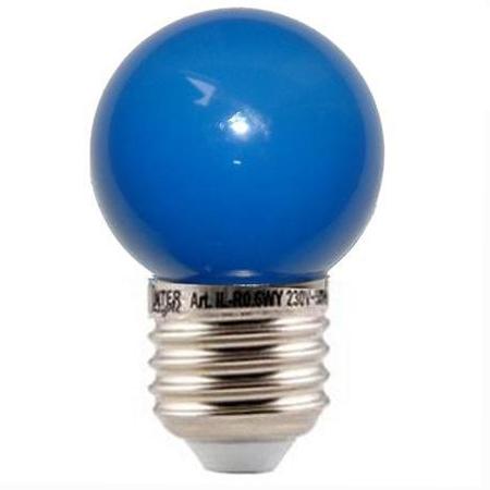 E27 led-pære Blå