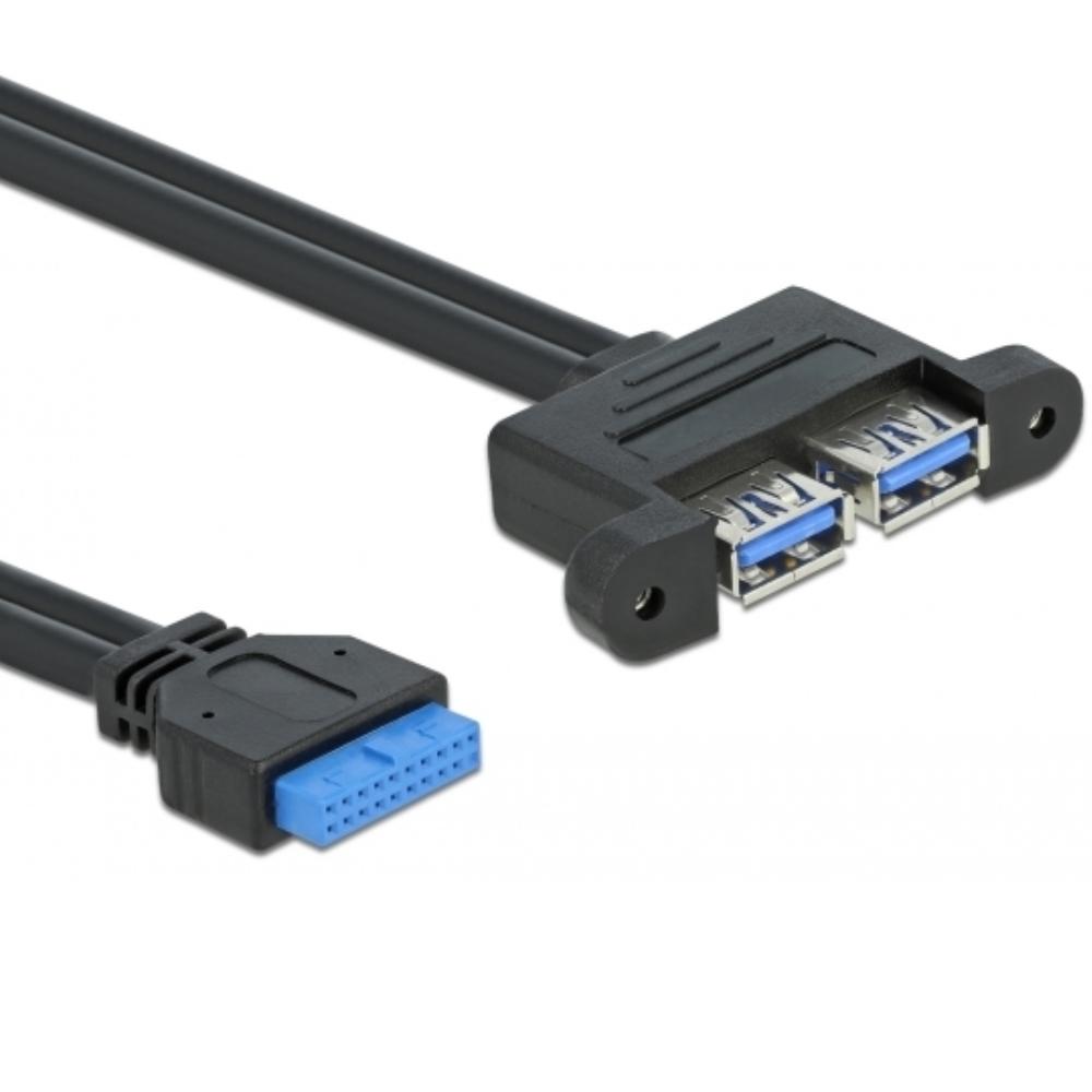 Pinheader 19P til USB 3.0 kabel