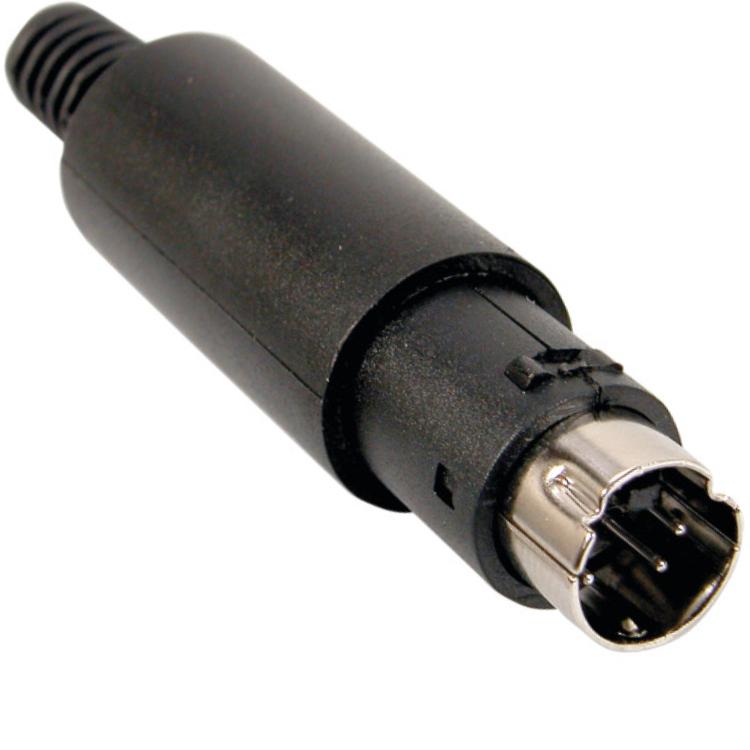 Mini-DIN-stik 8-polet ED-DIO-M/08 med strain r.
