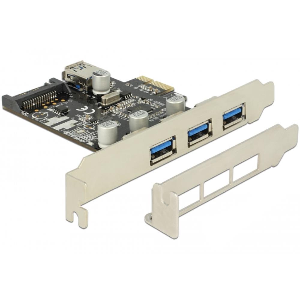 PCI Express-kort - 3x USB 3.0 - Delock