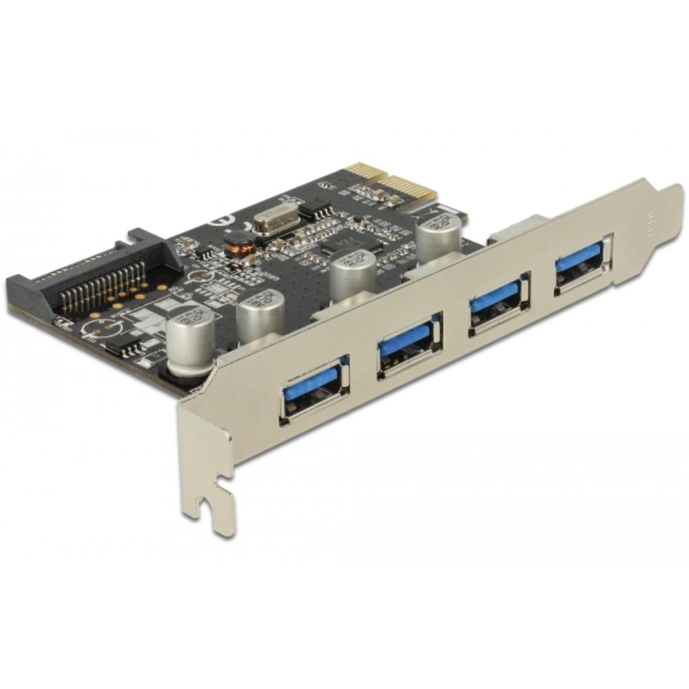 PCI Express-kort - 4x USB 3.0 - Delock