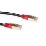 FTP CAT5e Kryds LSZH sort 0,50 m - ACT