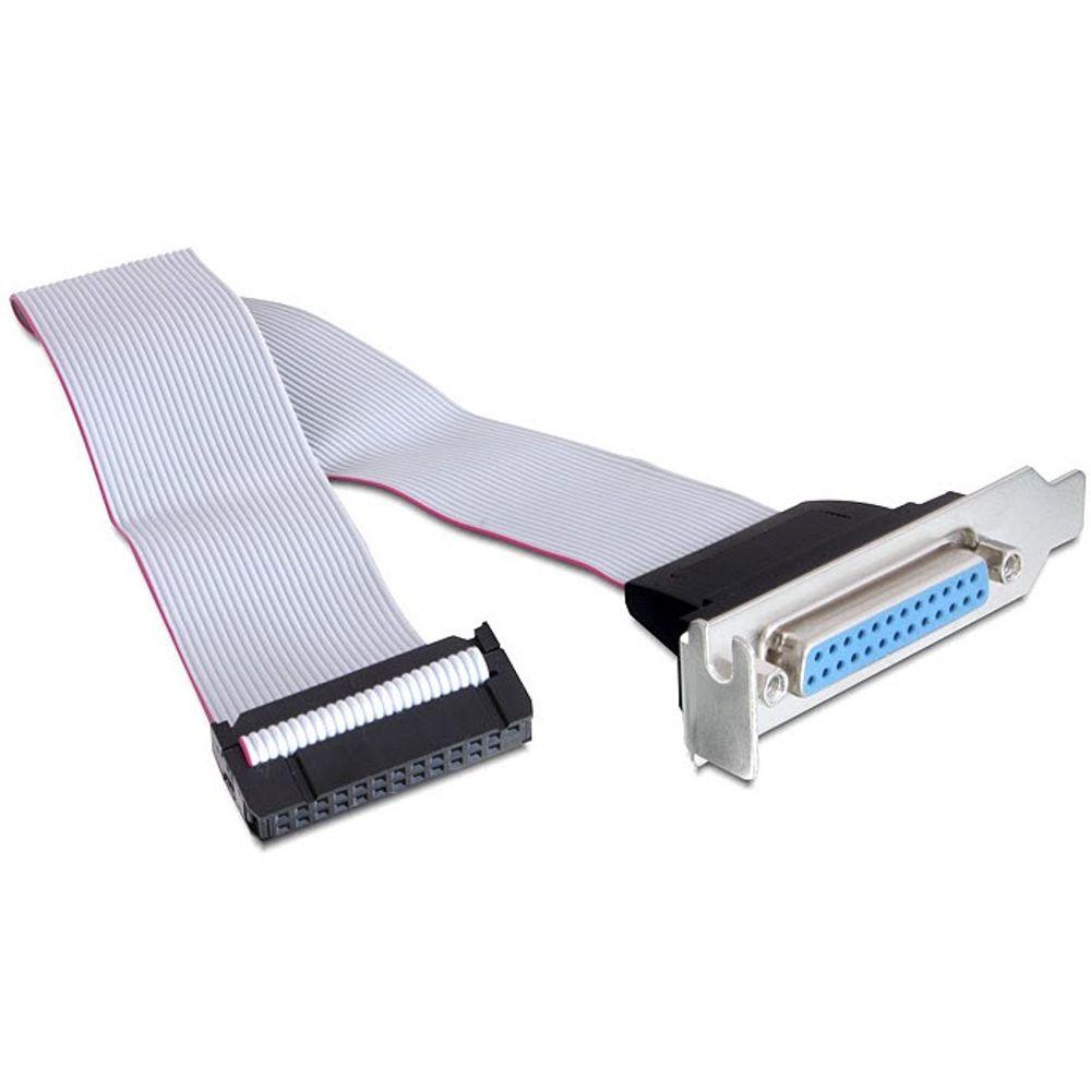 Slotskive Parallelport 25-polet / 25p int. Lav profil - Delock
