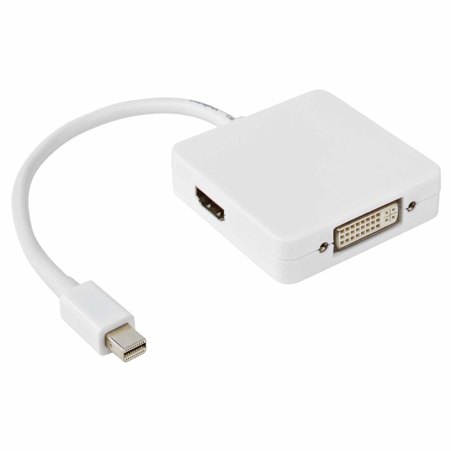 Mini DisplayPort - DVI og HDMI