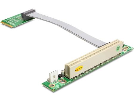 MiniPCIe Riser Kort > PCI 32bit/5V kabel 13 cm - Delock