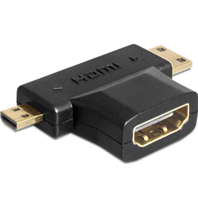 HDMI A til HDMI Mini C/Micro D-adapter