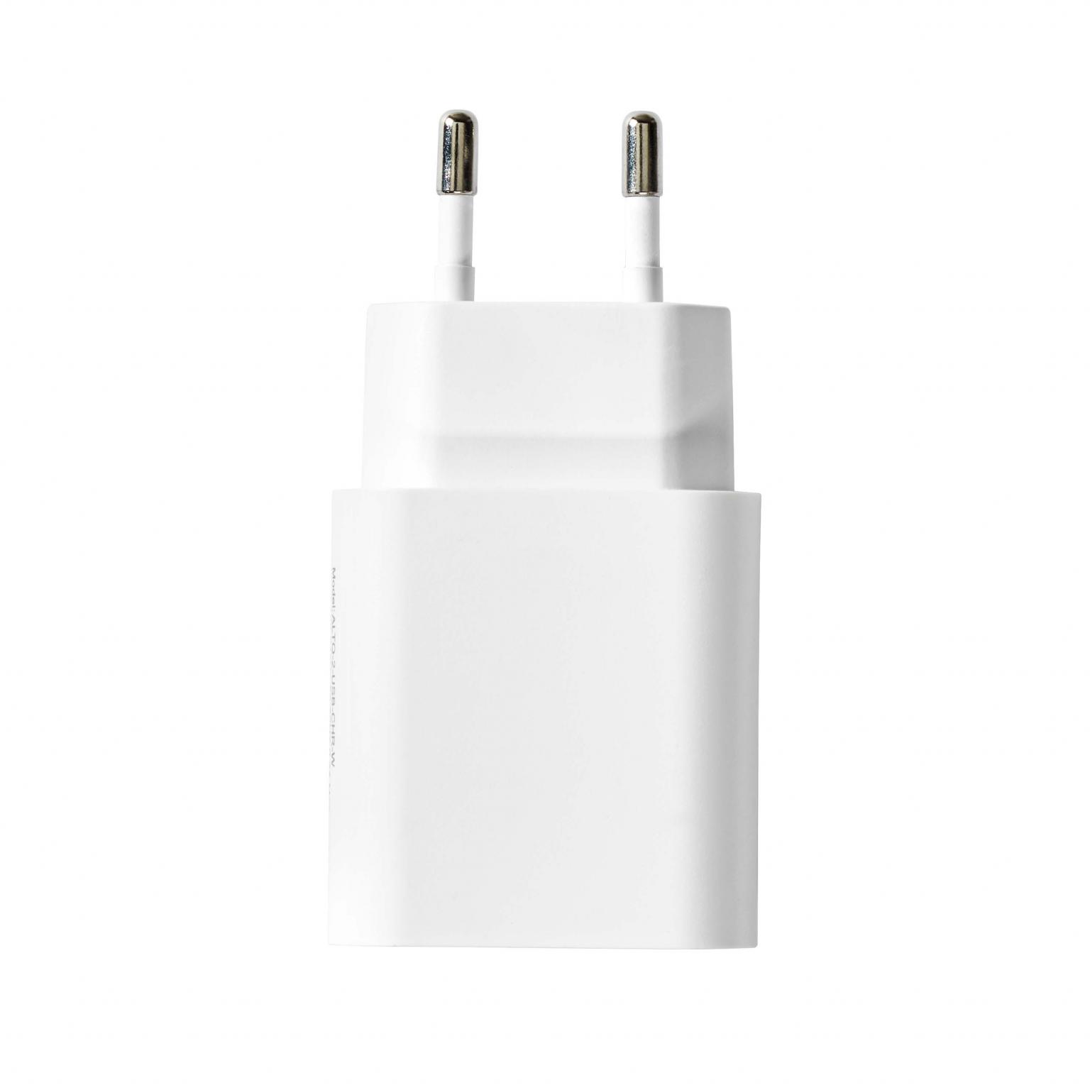 USB-oplader - adapter - 2x USB - hvid